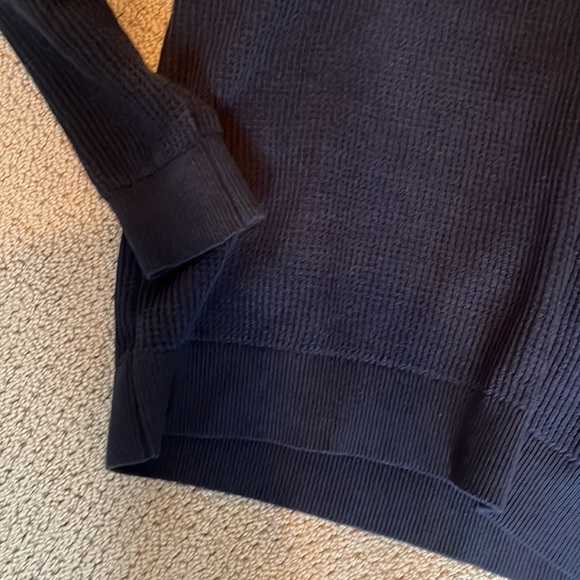 Mens Large Gap Quarter-Zip Navy - Picture 4 of 5